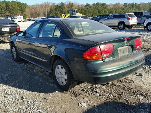 1G3NL52F72C249599 - 2002 OLDSMOBILE ALERO GL GREEN photo 3