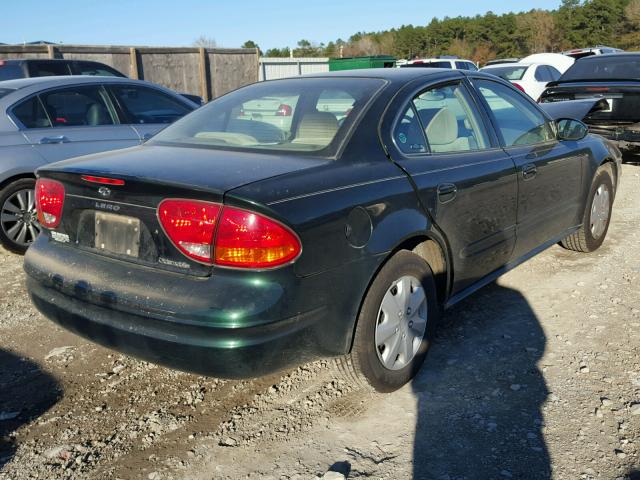 1G3NL52F72C249599 - 2002 OLDSMOBILE ALERO GL GREEN photo 4