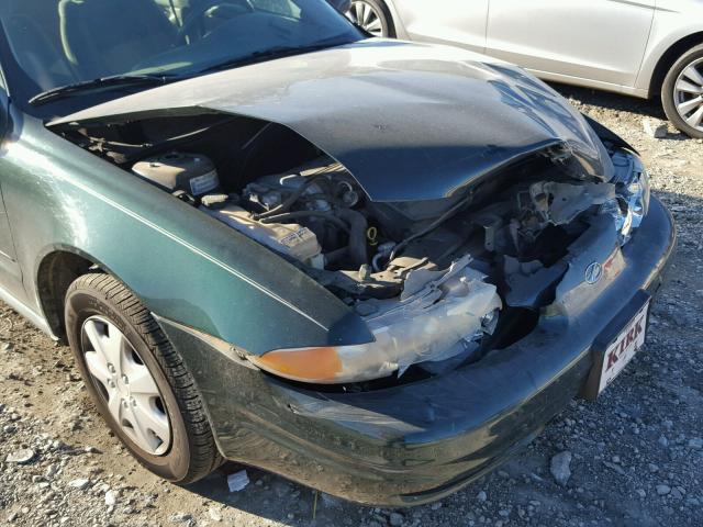 1G3NL52F72C249599 - 2002 OLDSMOBILE ALERO GL GREEN photo 9