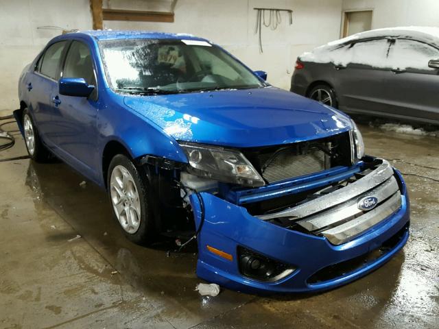 3FAHP0HGXBR270331 - 2011 FORD FUSION SE BLUE photo 1