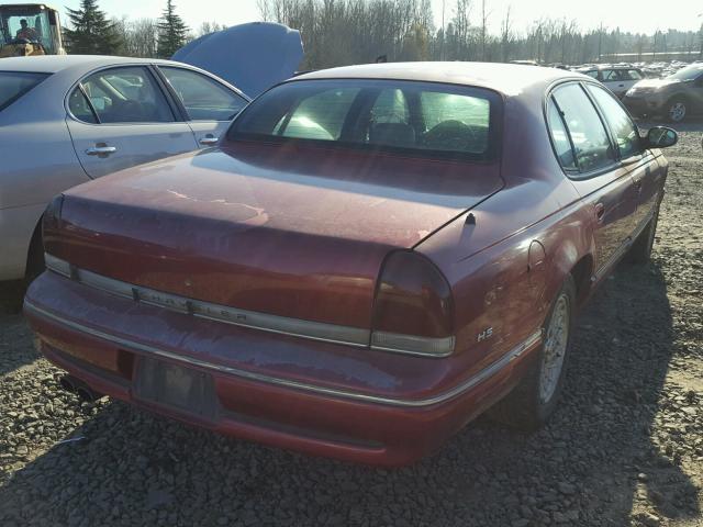 2C3HC56F8SH595959 - 1995 CHRYSLER LHS RED photo 4