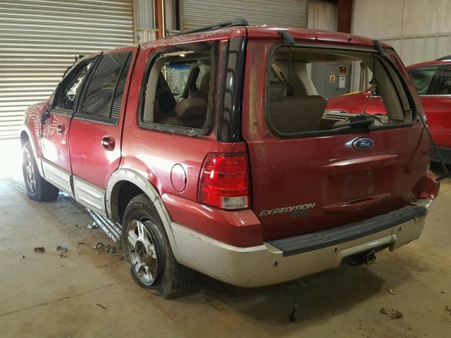 1FMFU17535LA44923 - 2005 FORD EXPEDITION MAROON photo 3