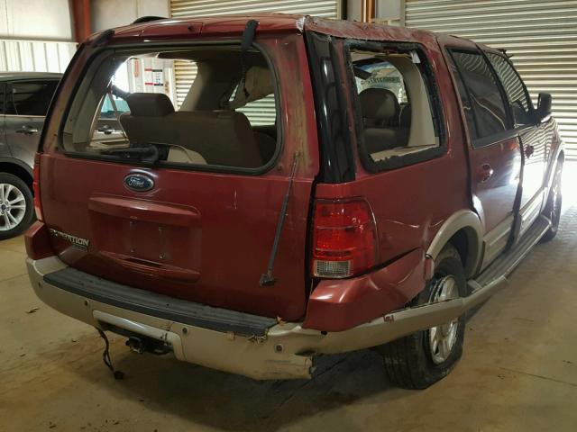 1FMFU17535LA44923 - 2005 FORD EXPEDITION MAROON photo 4