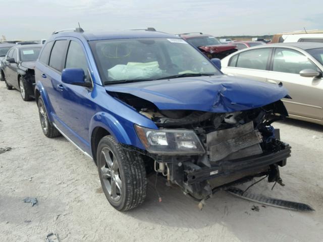 3C4PDCGG5FT692324 - 2015 DODGE JOURNEY CR BLUE photo 1