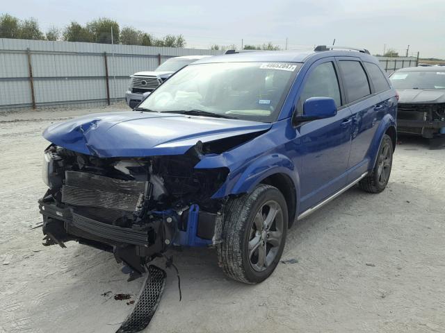 3C4PDCGG5FT692324 - 2015 DODGE JOURNEY CR BLUE photo 2