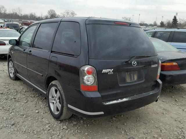 JM3LW28J140520256 - 2004 MAZDA MPV WAGON CHARCOAL photo 3