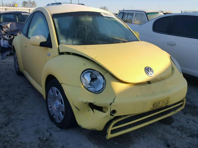 3VWBB21C22M405197 - 2002 VOLKSWAGEN NEW BEETLE YELLOW photo 1