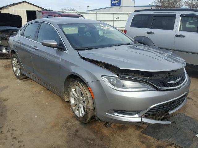 1C3CCCAB5GN165467 - 2016 CHRYSLER 200 LIMITE GRAY photo 1