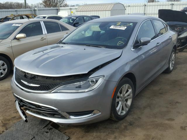 1C3CCCAB5GN165467 - 2016 CHRYSLER 200 LIMITE GRAY photo 2