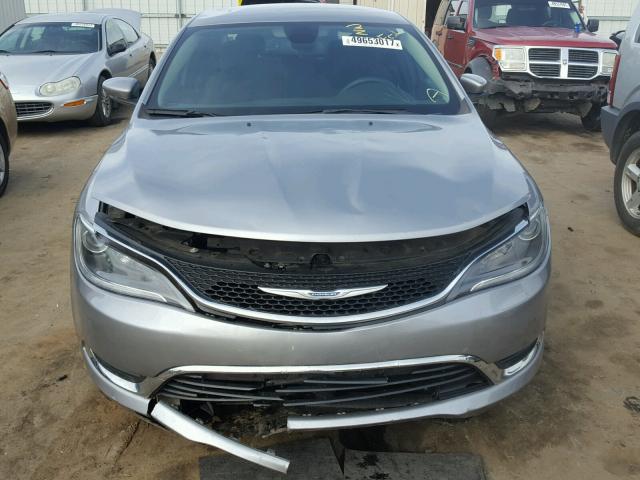 1C3CCCAB5GN165467 - 2016 CHRYSLER 200 LIMITE GRAY photo 9