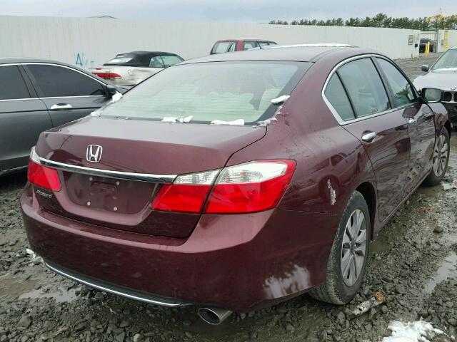 1HGCR2F36DA180781 - 2013 HONDA ACCORD LX PURPLE photo 4