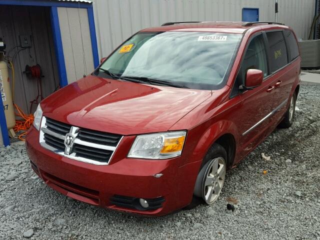 2D4RN5D12AR233168 - 2010 DODGE GRAND CARA RED photo 2