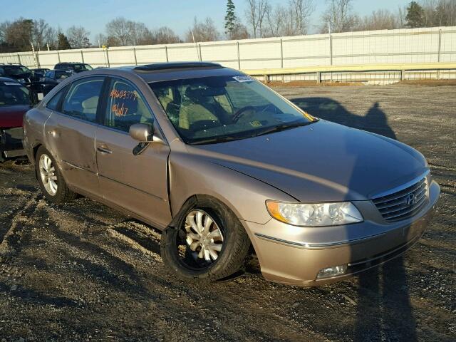 KMHFC46F36A037725 - 2006 HYUNDAI AZERA SE BEIGE photo 1