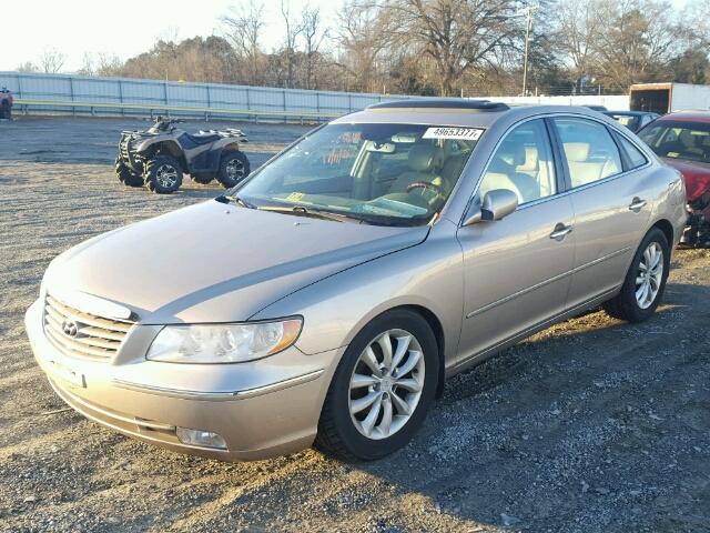 KMHFC46F36A037725 - 2006 HYUNDAI AZERA SE BEIGE photo 2