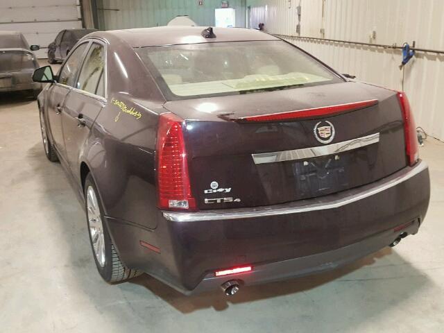 1G6DL5EG7A0119115 - 2010 CADILLAC CTS PERFOR BURGUNDY photo 3