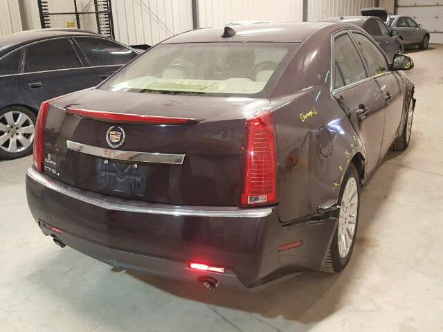 1G6DL5EG7A0119115 - 2010 CADILLAC CTS PERFOR Burgund zdjęcie 4