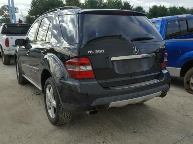 4JGBB86E98A369719 - 2008 MERCEDES-BENZ ML 350 BLACK photo 3