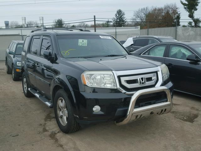 5FNYF4H71BB026525 - 2011 HONDA PILOT EXLN BLACK photo 1