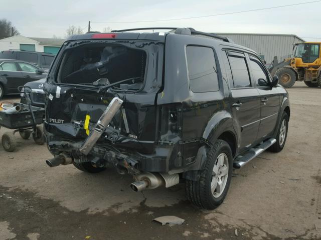 5FNYF4H71BB026525 - 2011 HONDA PILOT EXLN BLACK photo 4