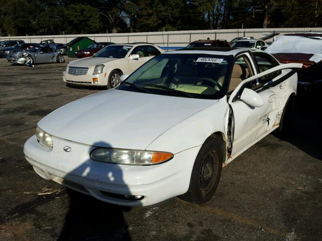 1G3NF52E81C149170 - 2001 OLDSMOBILE ALERO GLS WHITE photo 2