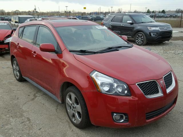 5Y2SM67019Z458435 - 2009 PONTIAC VIBE RED photo 1