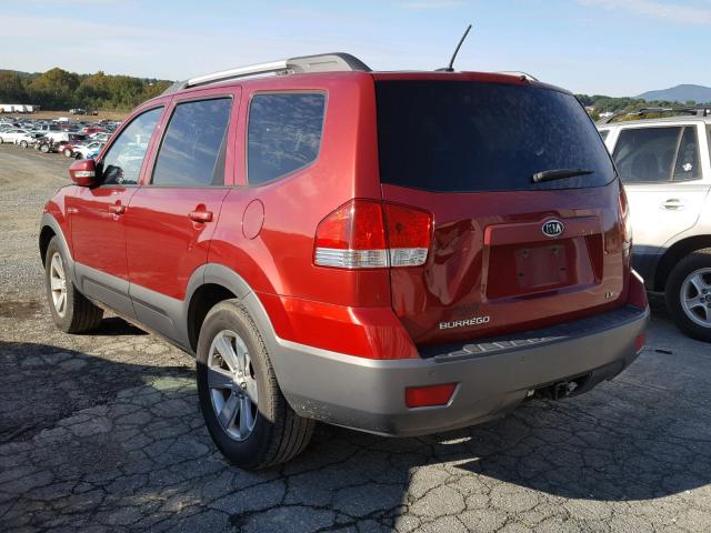 KNDJH741095028356 - 2009 KIA BORREGO LX RED photo 3