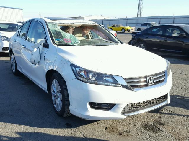 1HGCR2F78FA187074 - 2015 HONDA ACCORD EX WHITE photo 1