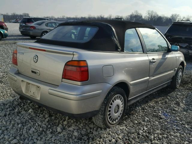 3VWCC21V31M801334 - 2001 VOLKSWAGEN CABRIO GLS SILVER photo 4