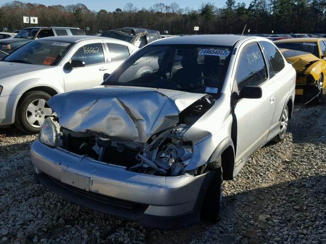 JTDAT123310194677 - 2001 TOYOTA ECHO GRAY photo 2