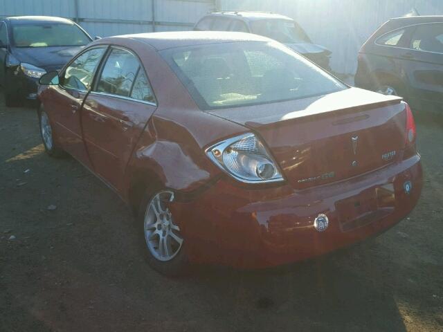 1G2ZF55B264269880 - 2006 PONTIAC G6 SE RED photo 3