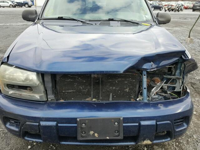 1GNDT13S822188552 - 2002 CHEVROLET TRAILBLAZE BLUE photo 7