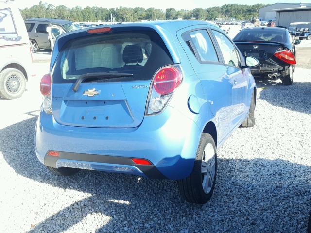 KL8CB6S94FC765122 - 2015 CHEVROLET SPARK LS BLUE photo 4