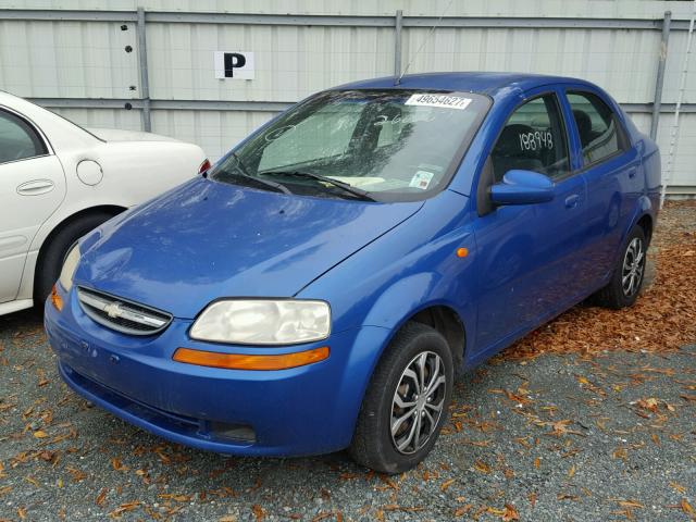 KL1TJ52634B266607 - 2004 CHEVROLET AVEO LS BLUE photo 2