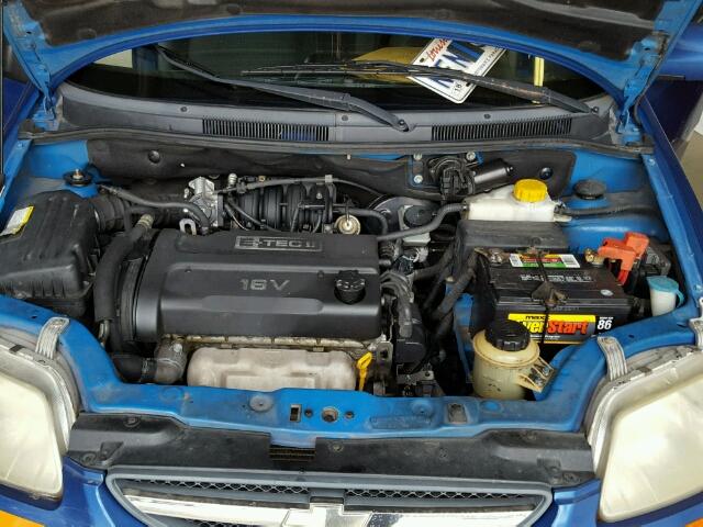 KL1TJ52634B266607 - 2004 CHEVROLET AVEO LS BLUE photo 7