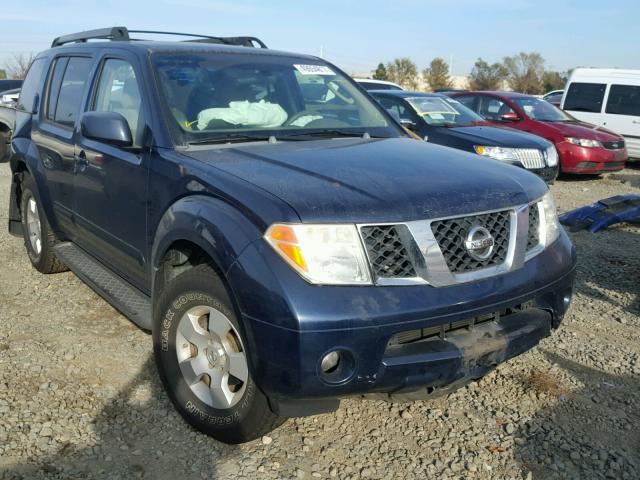 5N1AR18W56C647649 - 2006 NISSAN PATHFINDER BLUE photo 1