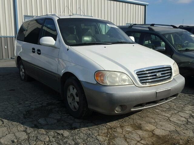 KNDUP131026332155 - 2002 KIA SEDONA EX WHITE photo 1