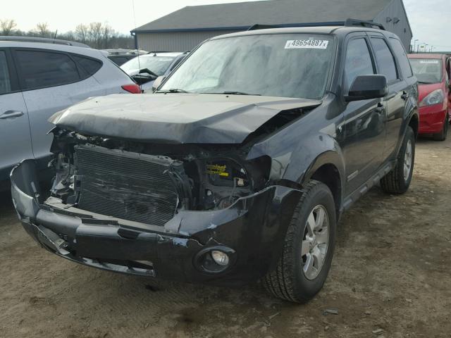 1FMCU94108KA55505 - 2008 FORD ESCAPE LIM BLACK photo 2