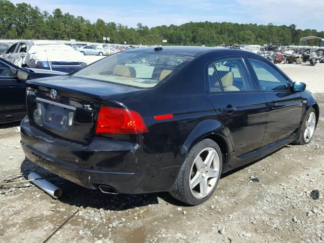 19UUA66214A029230 - 2004 ACURA TL BLACK photo 4