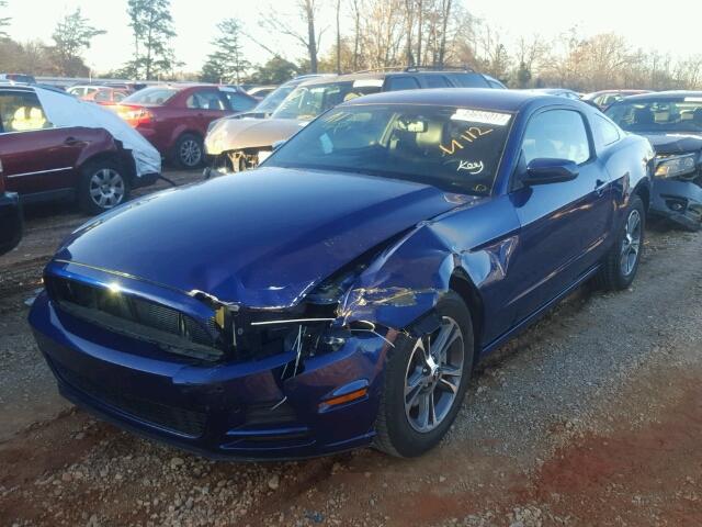 1ZVBP8AM9D5274243 - 2013 FORD MUSTANG BLUE photo 2