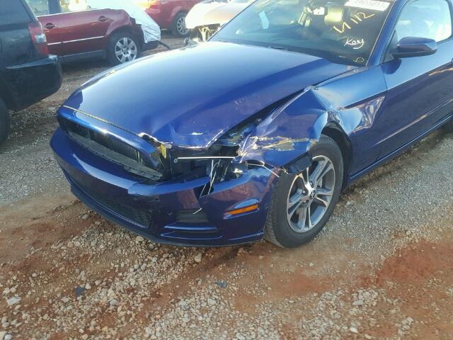 1ZVBP8AM9D5274243 - 2013 FORD MUSTANG BLUE photo 9