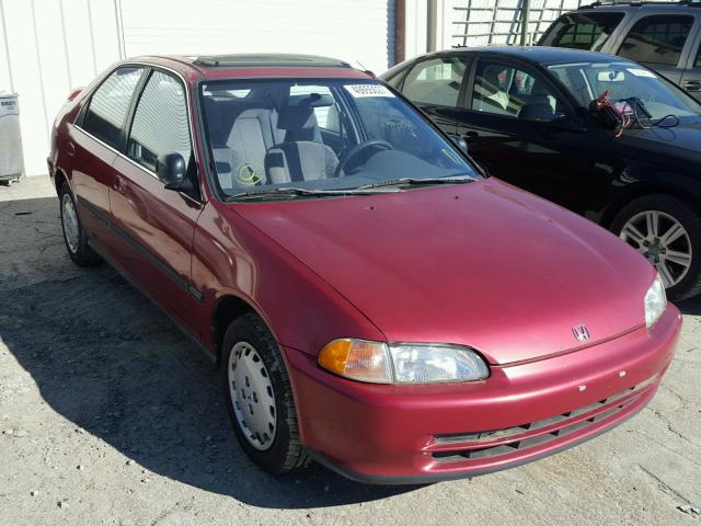 JHMEH9599NS001040 - 1992 HONDA CIVIC EX MAROON photo 1