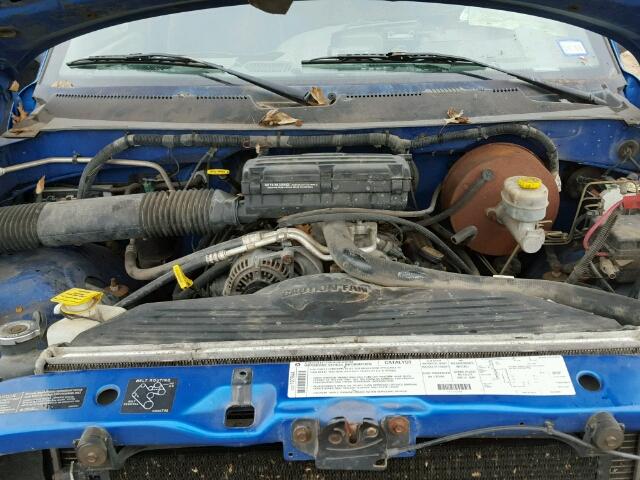 1B7HF16Z1WS718201 - 1998 DODGE RAM 1500 BLUE photo 7