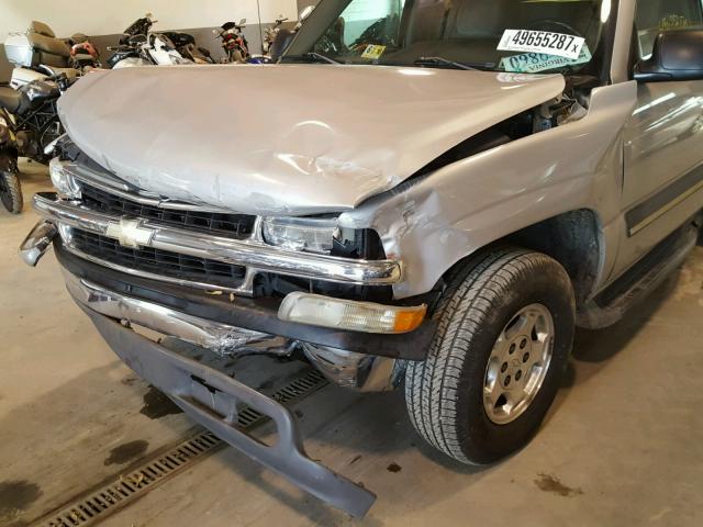 1GNEC13V85J249035 - 2005 CHEVROLET TAHOE C150 SILVER photo 9