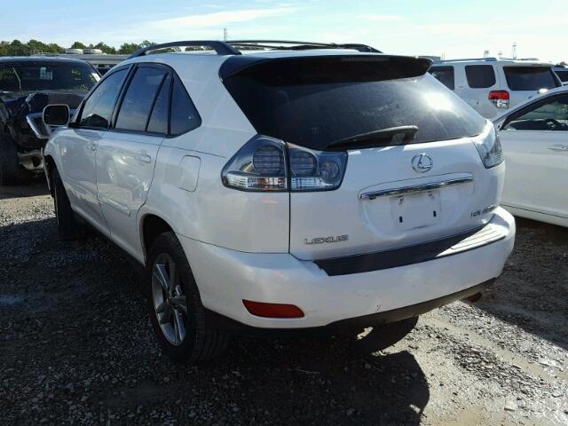 JTJHW31U360002450 - 2006 LEXUS RX 400 WHITE photo 3