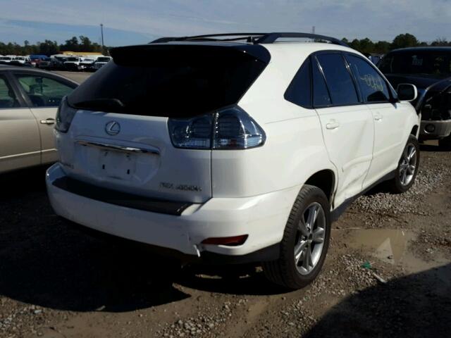 JTJHW31U360002450 - 2006 LEXUS RX 400 WHITE photo 4