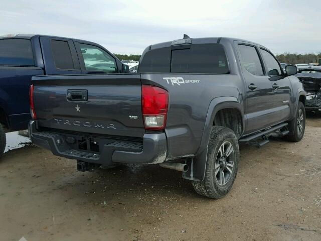 5TFAZ5CN0HX049796 - 2017 TOYOTA TACOMA DOU BLACK photo 4