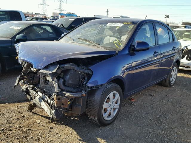 KMHCN46C69U303731 - 2009 HYUNDAI ACCENT GLS BLUE photo 2