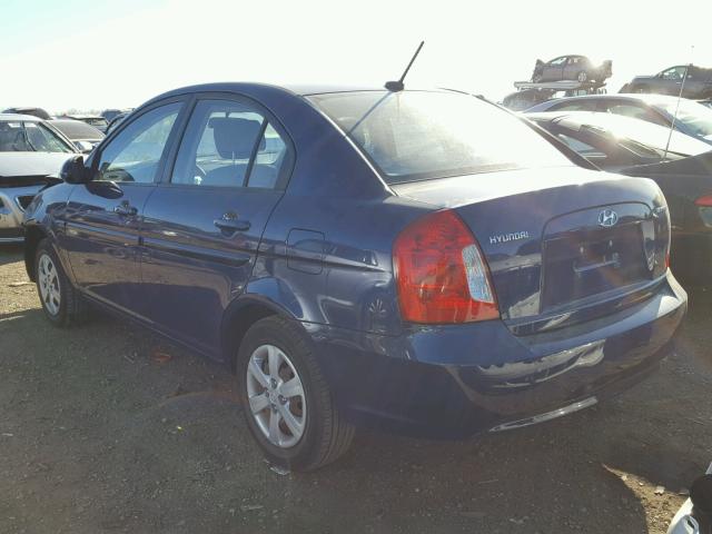 KMHCN46C69U303731 - 2009 HYUNDAI ACCENT GLS BLUE photo 3