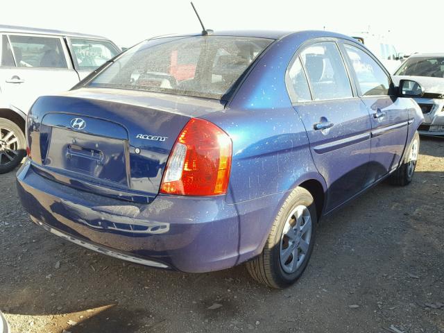 KMHCN46C69U303731 - 2009 HYUNDAI ACCENT GLS BLUE photo 4