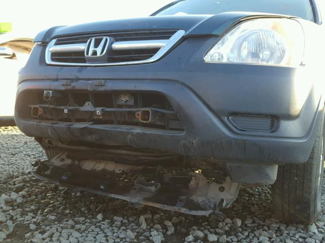 JHLRD78874C034961 - 2004 HONDA CR-V EX GREEN photo 9